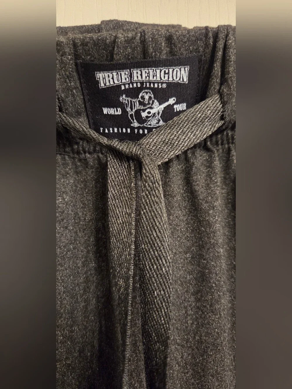 Black Pajama Set with Red Logo - True Religion MENS SIZE SMALL